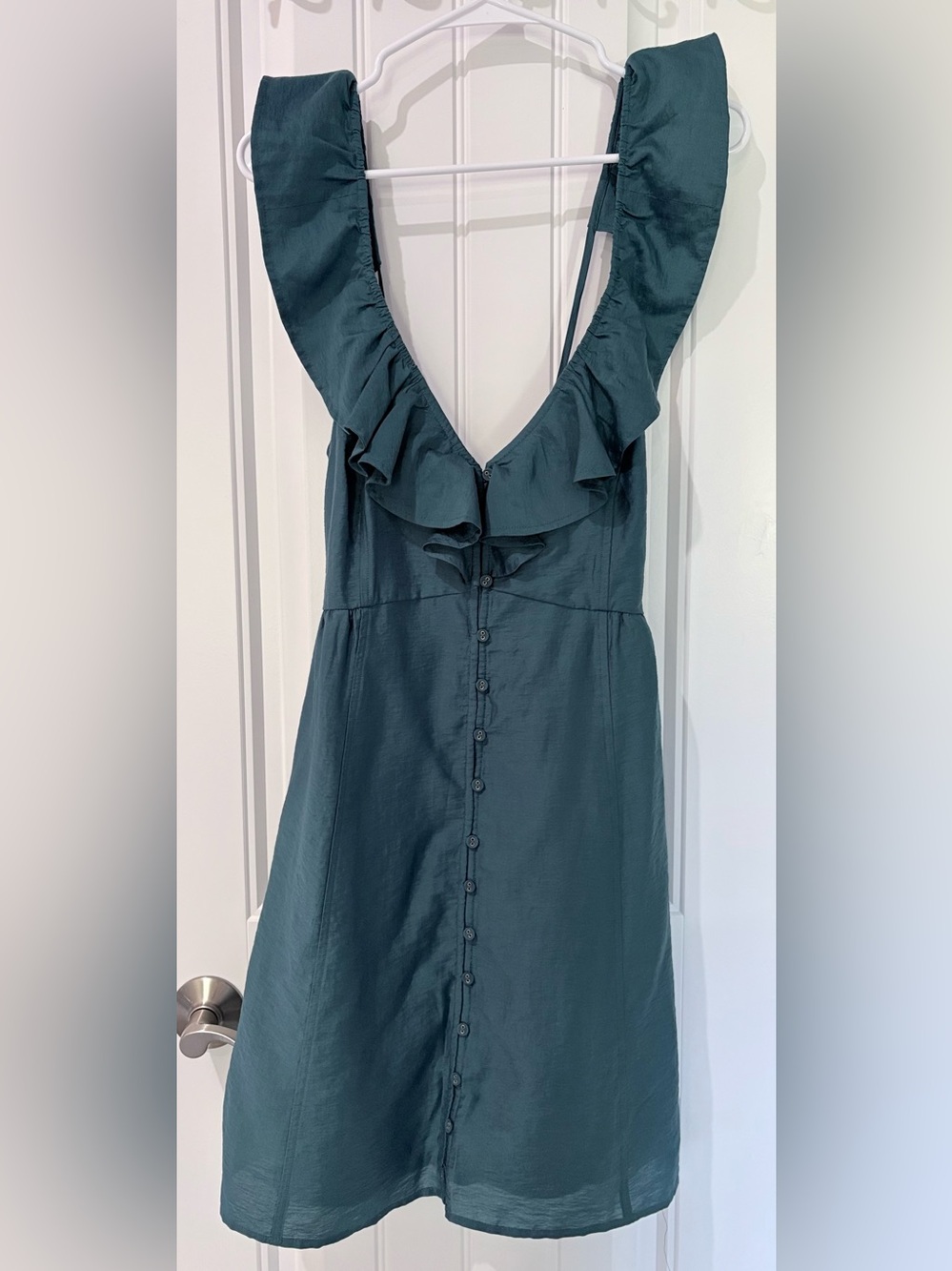 Madewell Ruffle Button-Front Mini Dress - Picture 4 of 8